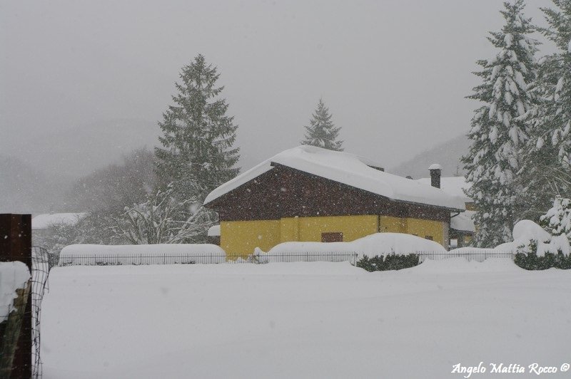 Servizio fotografico: la nevicata di oggi a Laceno (12-02-2012)