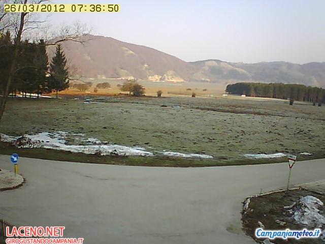 Webcam lago laceno: suggestiva gelata mattutina a