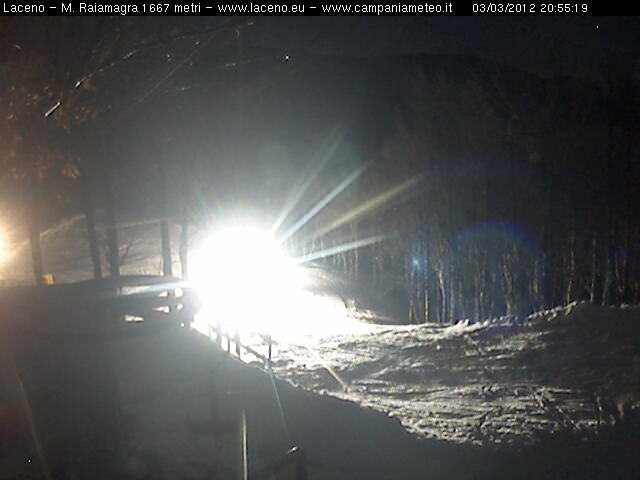 webcam laceno: ancora mezzi in azione sulle piste da sci