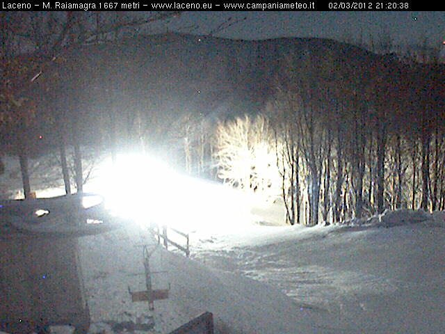 webcam laceno: gatto delle nevi in azione a 1667 m