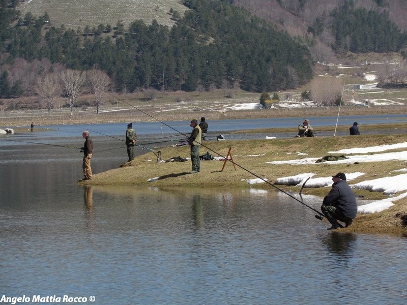 Servizio fotografico: pesca sportiva al Lago Laceno