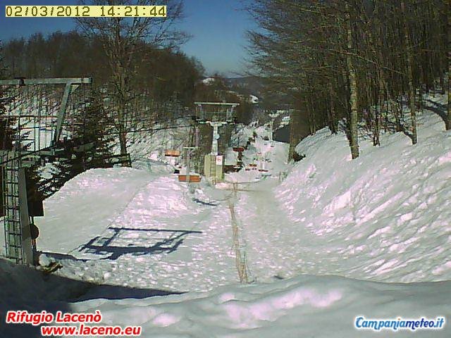 webcam laceno: situazione sulle piste