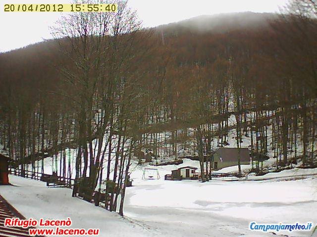 webcam laceno: ancora nevicate ai 1400 m