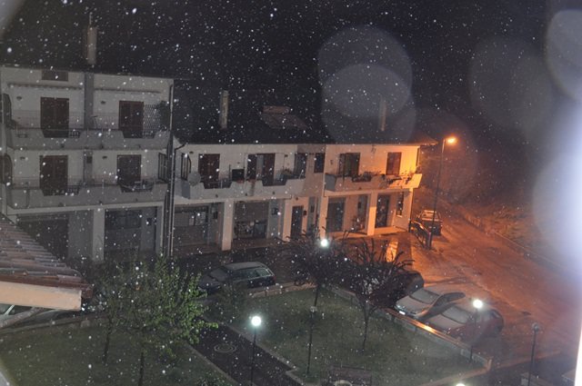 Real time della nevicata da Bagnoli Irpino