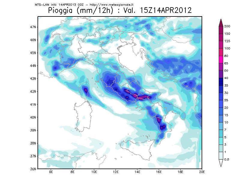 Aggiornamento meteo: tempeste di vento e pioggia