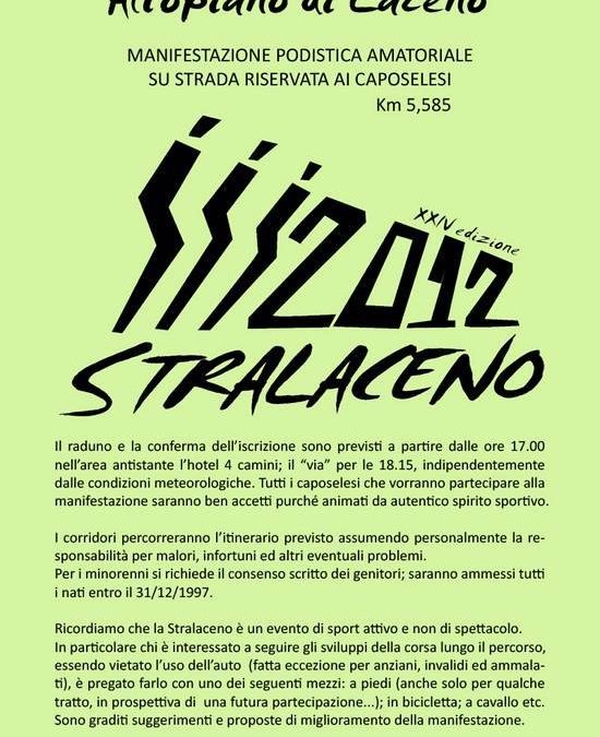 Stralaceno 2012: gara podistica riservata ai caposelesi