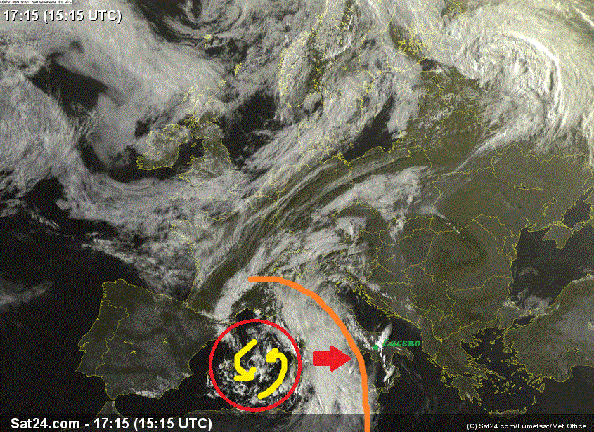 AGGIORNAMENTO METEO: poche ore alle piogge, fronte perturbato in avvicinamento