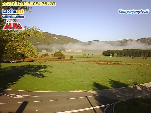 Webcam Laceno: nebbie mattutine in dissolvenza