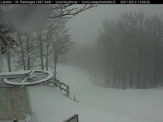 Cima del Monte Raiamagra innevata: le immagini per chi non visualizza la webcam