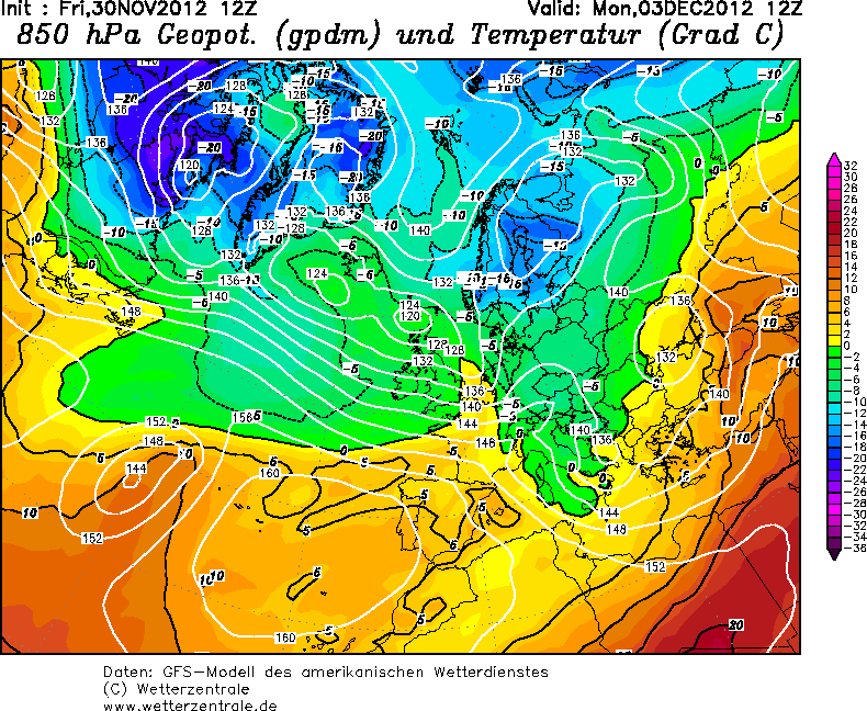Aggiornamento meteo: lunedi neve fino a 500 m di quota