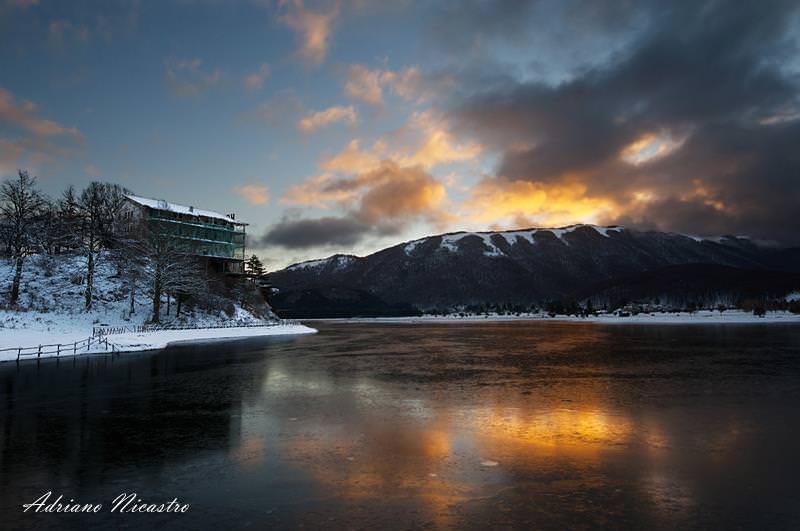 L’alba del 4 Dicembre 2012 al Laceno, foto dell’utente Adriano del nostro forum