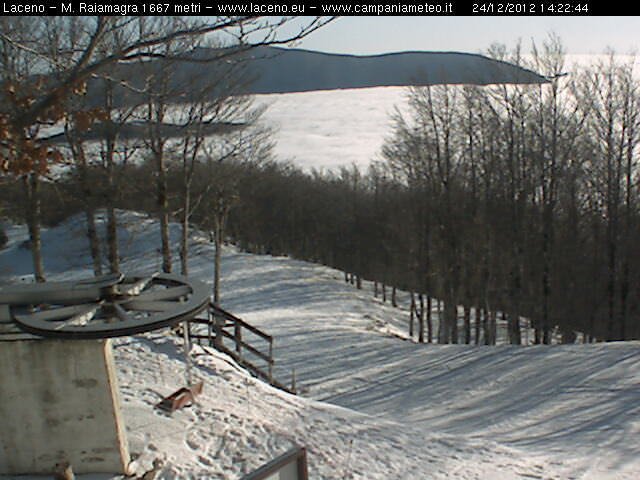 webcam laceno: da quota 1100 a quota 1667 m, gli effetti del caldo e delle nebbie
