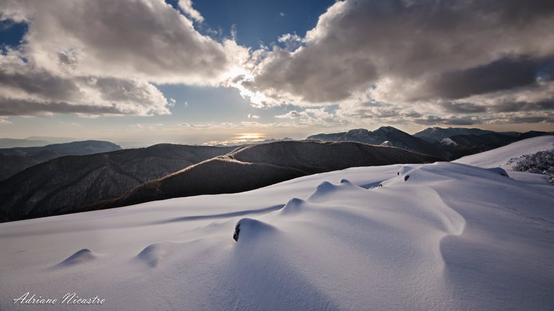 La vetta del Monte Raiamagra e il golfo di Salerno 11-12-2012