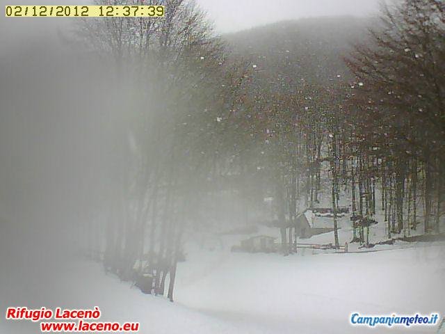 La nevicata del 2 Dicembre 2012: sequenza di alcuni scatti dalla webcam