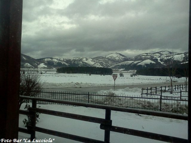 Situazione neve: foto dal piano Laceno di qualche minuto fa