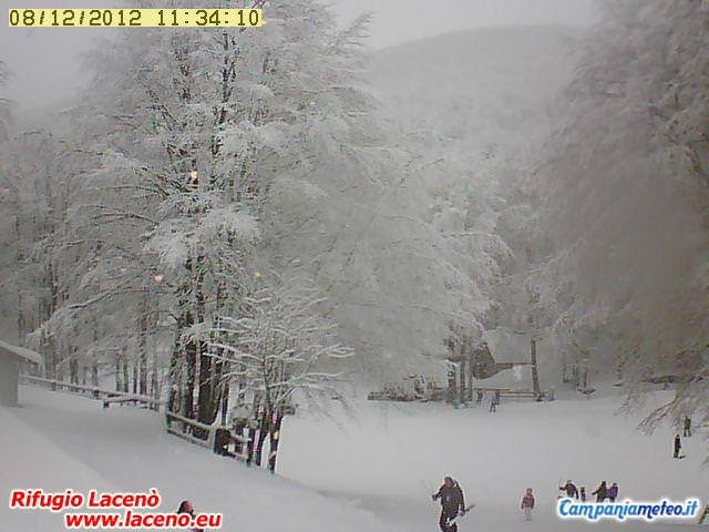 webcam Laceno: nevica dai 1100 m, le immagini per chi non riesce a visualizzarle
