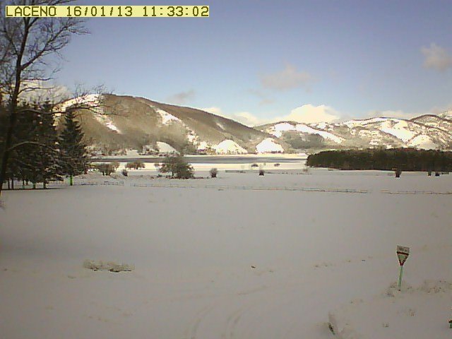 Momentanea schiarita in atto: il sole e la neve