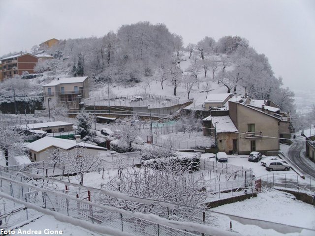 Scatti della nevicata a Bagnoli Irpino
