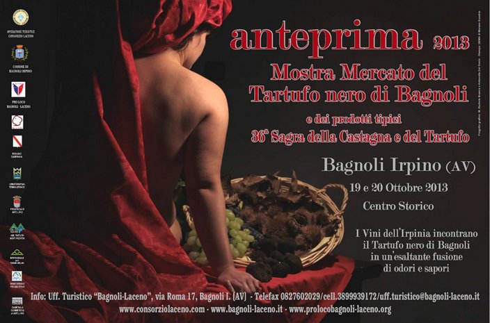 Anteprima 2013 Mostra mercato del tartufo nero di Bagnoli Irpino: 19-20 Ottobre 2013 tra cultura e gastronomia