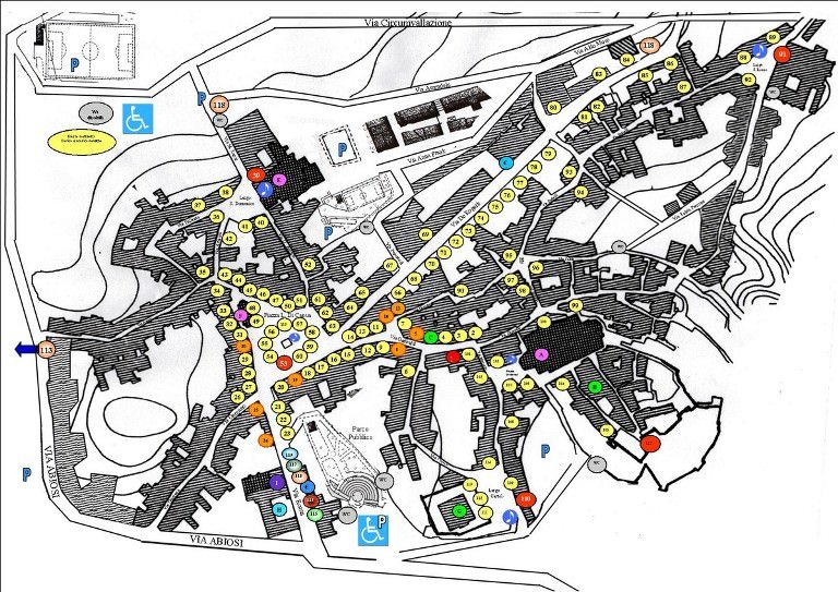 Sagra del tartufo nero di Bagnoli Irpino 2013 : la mappa degli stand