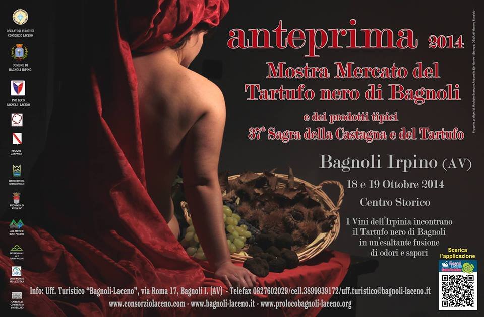 Anteprima 2014 Mostra mercato del tartufo nero di Bagnoli Irpino: 18-19 Ottobre 2014 tra cultura e gastronomia