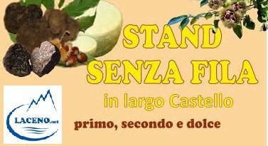 Sagra del tartufo: promozione laceno.net – stand al Castello (menù di coppia)