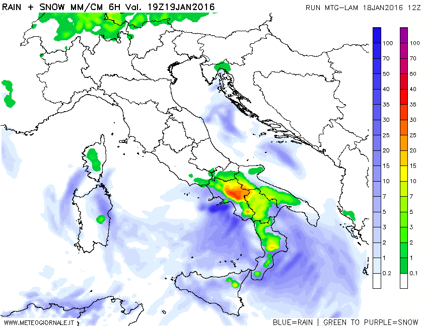 Aggiornamento meteo: un martedi da ricordare?