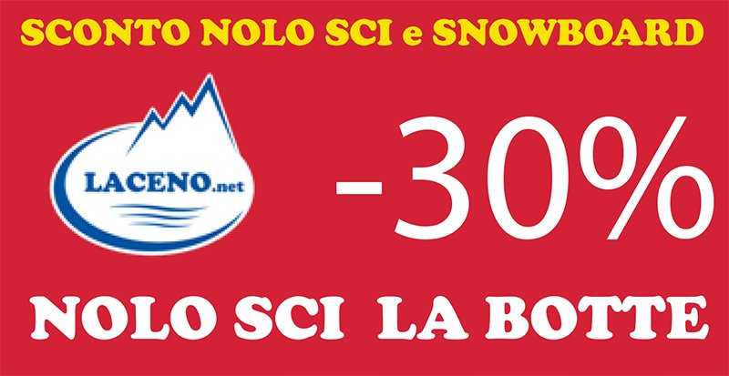 Coupon sconto su nolo sci e snowboard: laceno.net e Nolo sci “La Botte”